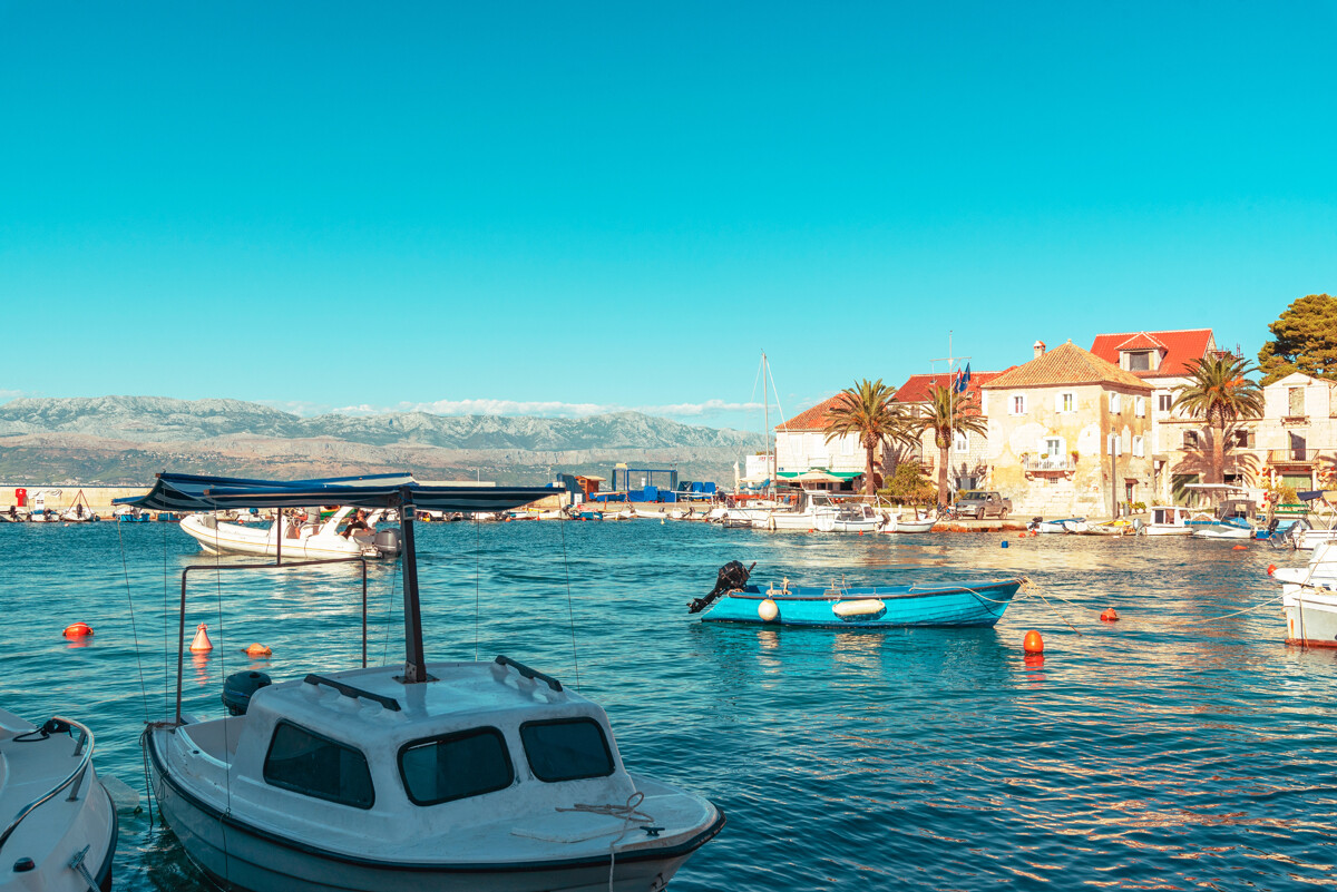 Sutivan Town On The Island Of Brac, Adriatic Sea, Croatia